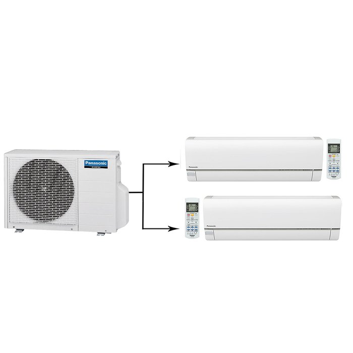 Внутренний блок мульти сплит-система на 2 комнаты Panasonic CU-2E15PBD/CS-E7RKDW*2шт от интернет-магазина ClimateON